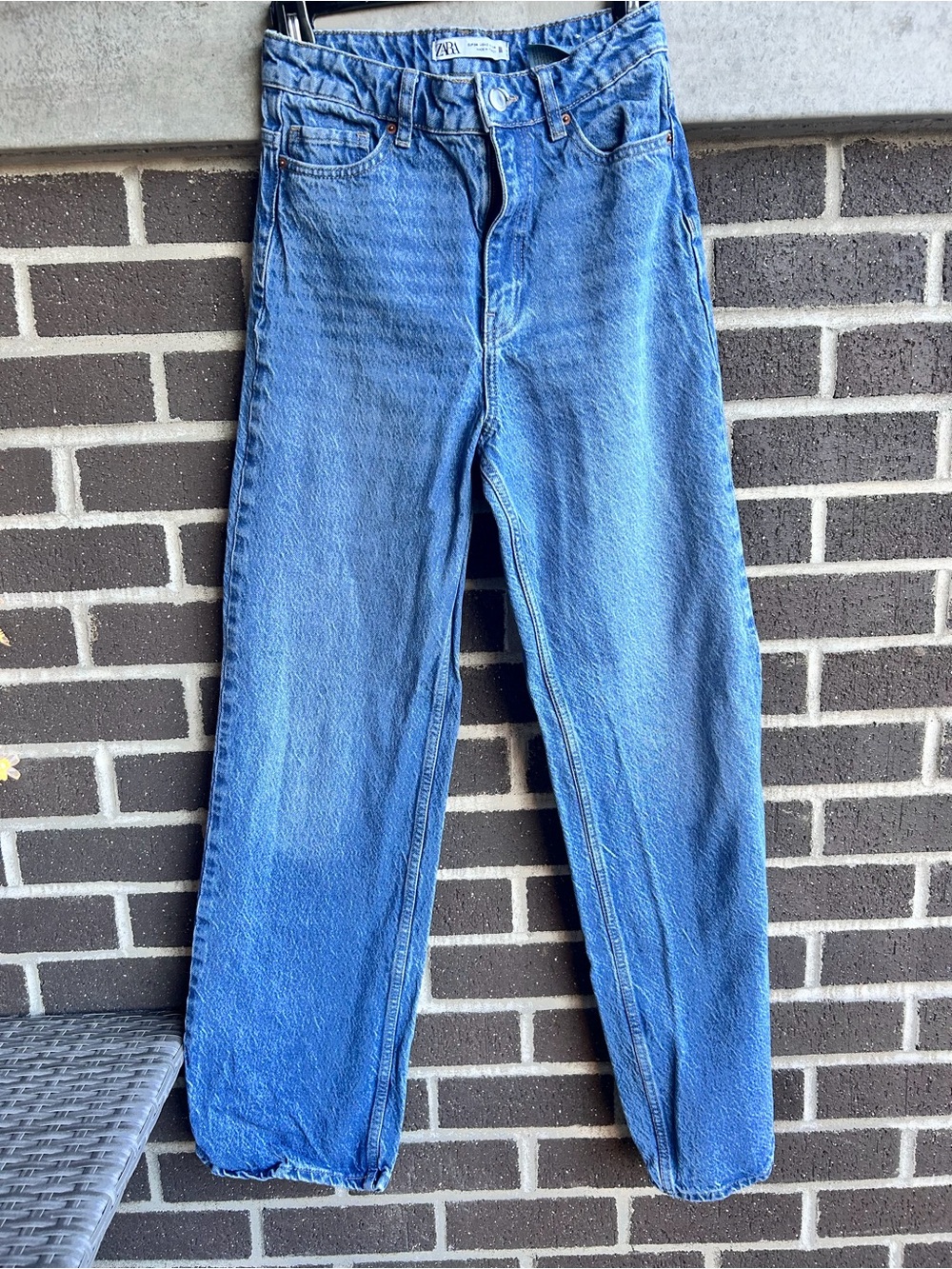 ZARA Women’s High-Rise Baggy Jeans Blue / Size 34 (US 2)